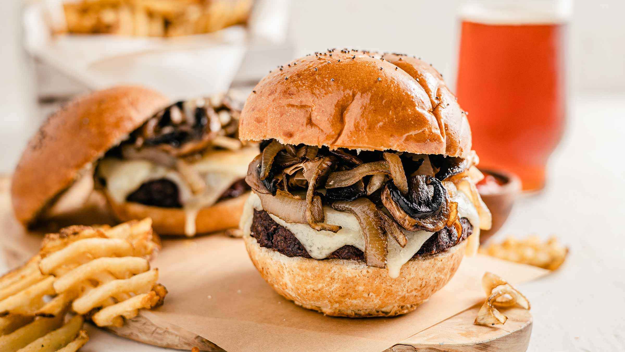 Classic Mushroom & Swiss Burger