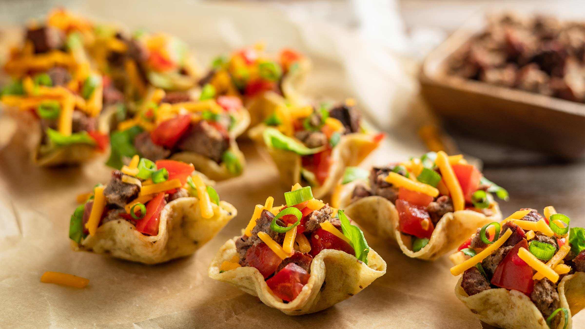 Mini Taco Salad Cups